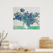Van Gogh Schilderen van Irises (1890) Poster (Keuken)