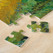 Van Gogh schilderende kunst Wheat Field Cypresse Legpuzzel (Zijkant)