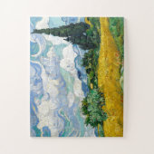 Van Gogh schilderende kunst  Wheat Field Cypresse Legpuzzel (Verticaal)