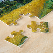 Van Gogh schilderende kunst  Wheat Field Cypresse Legpuzzel (Zijkant)