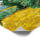 Van Gogh schilderende kunst  Wheat Field Cypresse Poster (Hoek)