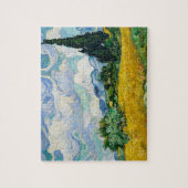 Van Gogh schilderende tarweveld met persstructuur Legpuzzel (Verticaal)