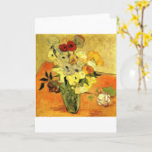 Van Gogh schilderende whisky bloesems Kaart (Gele Bloem)