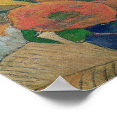 Van Gogh schilderende zonnebloemen, 1888 Poster (Hoek)