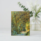 Van Gogh schilderij, een pad in de Bossen Briefkaart (Staand voorkant)