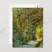Van Gogh schilderij, een pad in de Bossen Briefkaart (Voorkant / Achterkant)