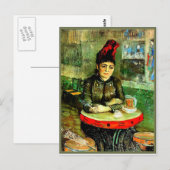 Van Gogh schilderij, In het café Briefkaart (Voorkant / Achterkant)