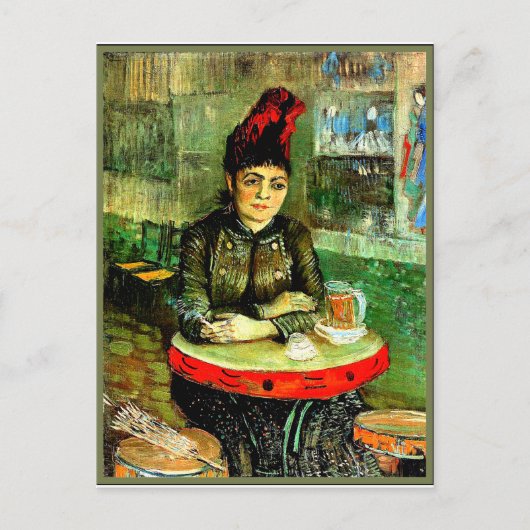 Van Gogh schilderij, In het café Briefkaart (Voorkant)