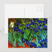 Van Gogh schilderij, Irises, Briefkaart (Voorkant / Achterkant)
