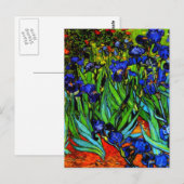 Van Gogh schilderij, Irises, Briefkaart (Voorkant / Achterkant)