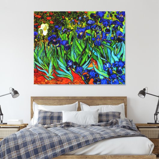 Van Gogh schilderij, Irises, Canvas Afdruk (Insitu (Slaapkamer))