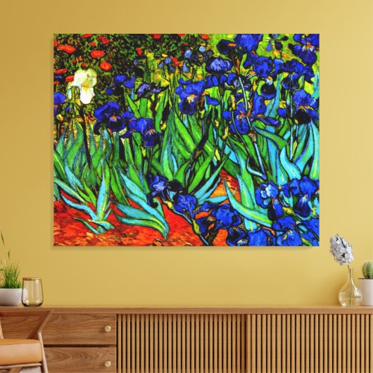 Van Gogh schilderij, Irises, Canvas Afdruk (Insitu (Woonkamer))