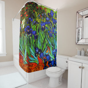 Van Gogh schilderij, Irises, Douchegordijn
