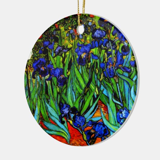 Van Gogh schilderij, Irises, Keramisch Ornament (Links)
