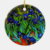 Van Gogh schilderij, Irises, Keramisch Ornament (Achterkant)