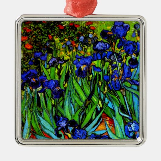 Van Gogh schilderij, Irises, Metalen Ornament (Voorkant)