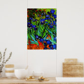 Van Gogh schilderij, Irises, Poster (Keuken)