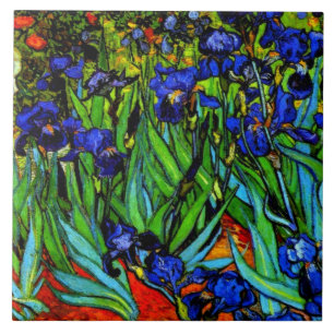 Van Gogh schilderij, Irises, Tegeltje