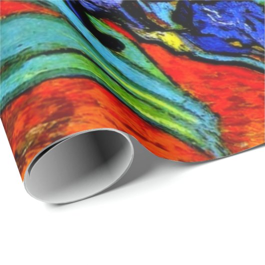 Van Gogh-schilderij, Irissen, Cadeaupapier (Rol Hoek)