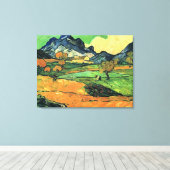 Van Gogh-schilderij, Mount Gaussier, Canvas Afdruk (Insitu (Houten vloer))