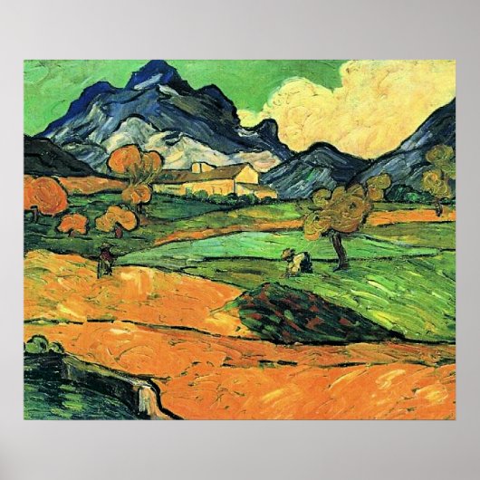 Van Gogh-schilderij, Mount Gaussier, Poster (Voorkant)