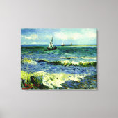 Van Gogh schilderij, Seascape, Canvas Afdruk (Voorkant)
