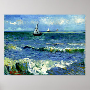 Van Gogh schilderij, Seascape, Poster