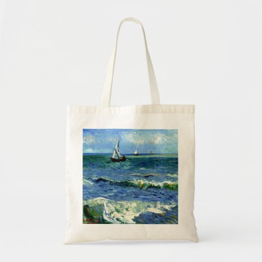 Van Gogh schilderij, Seascape, Tote Bag (Voorkant)