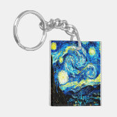 Van Gogh-schilderij, Sterrennacht  Sleutelhanger (Voorkant Links)