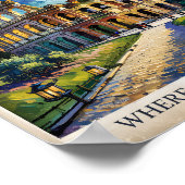 Van Gogh schilderij van het Colosseum van Rome Poster (Hoek)