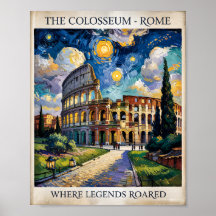  Van Gogh schilderij van het Colosseum van Rome