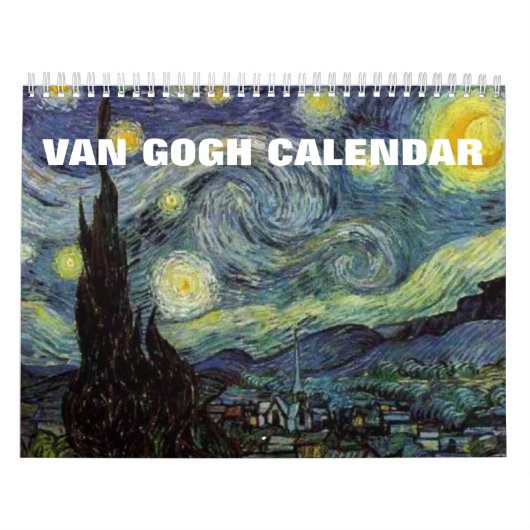 Van Gogh schilderijen kunst Kalender (Hoes)