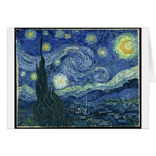 Van Gogh schilderijen: Sterrennacht Van Gogh (Voorkant Horizontaal)