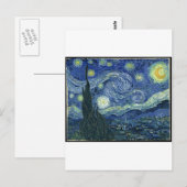 Van Gogh schilderijen: Sterrennacht Van Gogh Briefkaart (Voorkant / Achterkant)