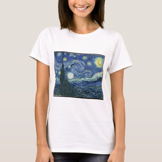 Van Gogh schilderijen: Sterrennacht Van Gogh T-shirt (Voorkant)