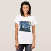 Van Gogh schilderijen: Sterrennacht Van Gogh T-shirt (Voorkant volledig)