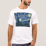 Van Gogh schilderijen: Sterrennacht Van Gogh T-shirt<br><div class="desc">Geniet altijd van de schoonheid van Vincent Van Gogh schilderijen. Een van de beroemdste schilderijen,  Sterrennacht Van Gogh,  is een klassiek meesterwerk. Nu kun je altijd van Vincent Van Gogh Sterrennacht genieten.</div>