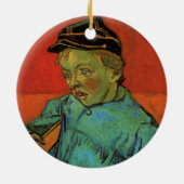 Van Gogh, Schoolboy (Camille Roulin),  kunst Keramisch Ornament (Achterkant)