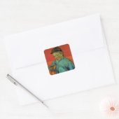 Van Gogh, Schoolboy (Camille Roulin),  kunst Vierkante Sticker (Envelop)