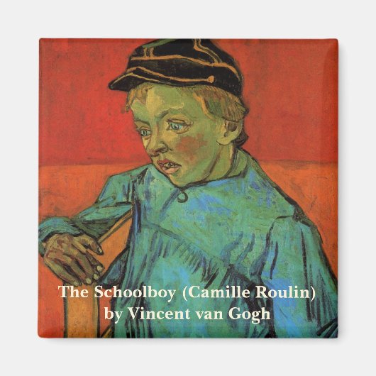 Van Gogh, Schooljongen (Camille Roulin), Vintage K Magneet (Voorkant)