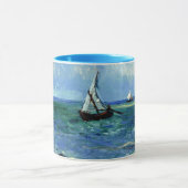 Van Gogh - Seascape, beroemd schilderij, Mok (Midden)