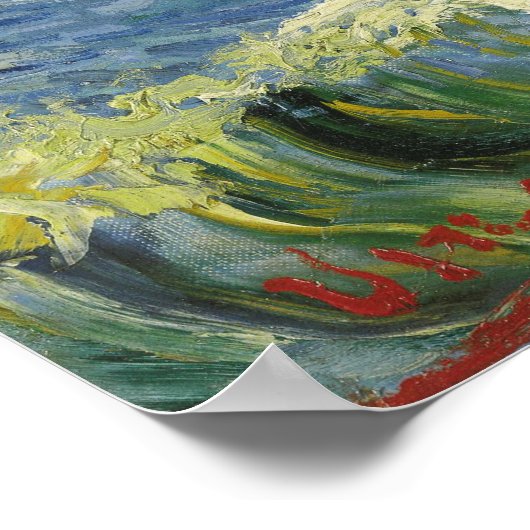 Van Gogh - Seascape bij Les Saintes-Maries-de-la-m Poster (Hoek)