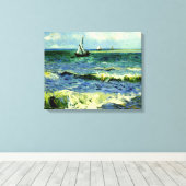 Van Gogh - Seascape bij Saintes-Maries Canvas Afdruk (Insitu (Houten vloer))