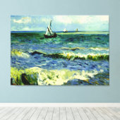 Van Gogh - Seascape bij Saintes-Maries Canvas Afdruk (Insitu (Houten vloer))