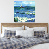 Van Gogh - Seascape Canvas Afdruk (Insitu (Slaapkamer))
