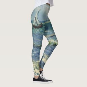 Van Gogh Seascape in Saintes Maries de la Mer Leggings