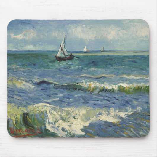 Van Gogh Seascape in Saintes Maries de la Mer Muismat (Voorkant)