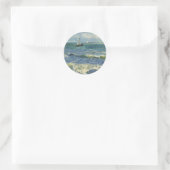 Van Gogh Seascape in Saintes Maries de la Mer Ronde Sticker (Tas)