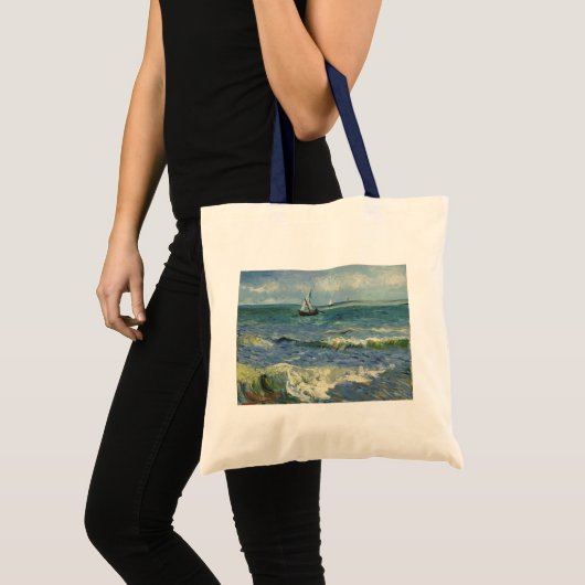 Van Gogh Seascape in Saintes Maries de la Mer Tote Bag (Voorkant (product))