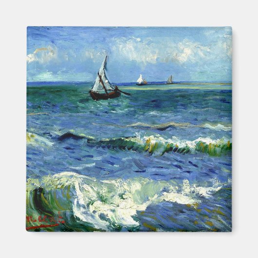 Van Gogh - Seascape Magneet (Voorkant)